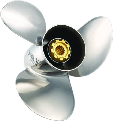 New Saturn Stainless Steel 3-Blade Propeller 14.5D x 15P | Solas 1531-145-15 - macomb-marine-parts.myshopify.com