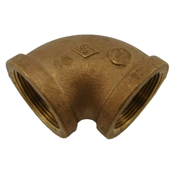 Pipe Elbow Fitting Bronze 90 Degree - 1 inch | ACR Industries 44-105 - macomb-marine-parts.myshopify.com