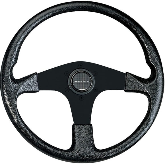 Black Corse Boat Steering Wheel - 13.8 inch | Uflex USA CORSE-B/B - macomb-marine-parts.myshopify.com