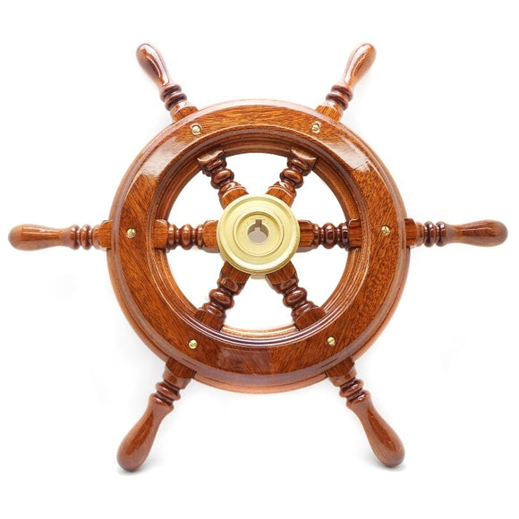 Laminated Mahogany Steering Wheel | Vetus KC42 - macomb-marine-parts.myshopify.com