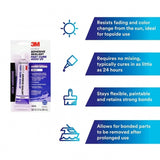 White 4000 UV Marine Adhesive Sealant Fast Cure - 3 oz. | 3M 05280 - macomb-marine-parts.myshopify.com