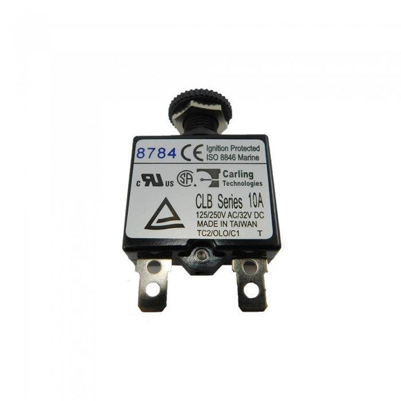 Blue Sea 10 Amp Dc Push Button Circuit Breaker 7054 - MacombMarineParts.com