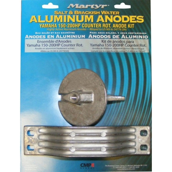 Counter Anode Kit Aluminum Yamaha 150 HP | Martyr CMY150CRKITA - macomb-marine-parts.myshopify.com
