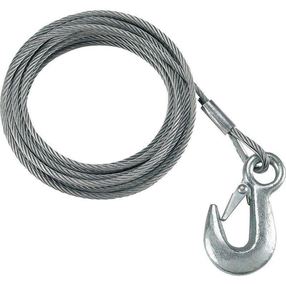 Fulton 3/16 In. X 25 Ft. Winch Cable And Hook Wc325 0100 - MacombMarineParts.com