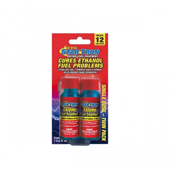 Star Tron Shooter Enzyme Gasoline Fuel Treatment Two Pack - 1 oz. | Star Brite 14301