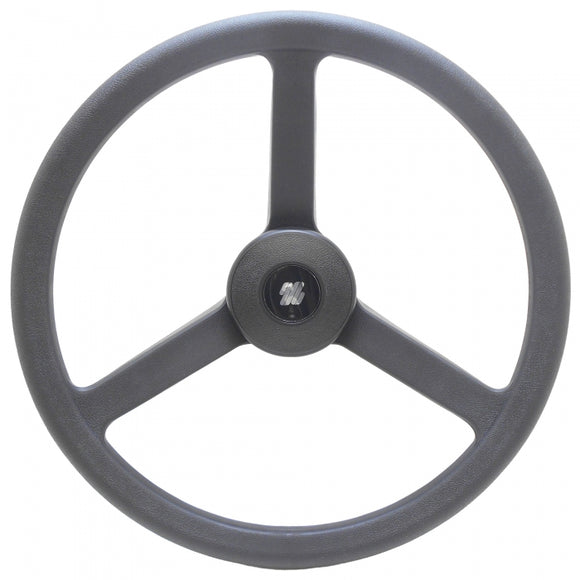 Black Marine Steering Wheel 13.2 in. | Uflex USA V32N - macomb-marine-parts.myshopify.com