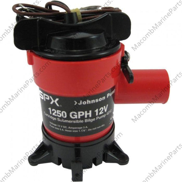 1250 GPH Cartridge Bilge Pump | Johnson Pump 42123 - MacombMarineParts.com
