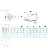 Epsilon Anchor Stainless Steel 10Kg/22Lbs | LEWMAR-0057510 - MacombMarineParts.com