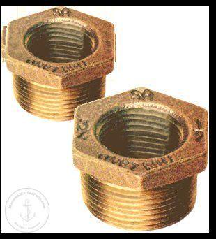 Buck Algonquin Bronze Hex Bushing  2 X 1 1/2 In. 114200150