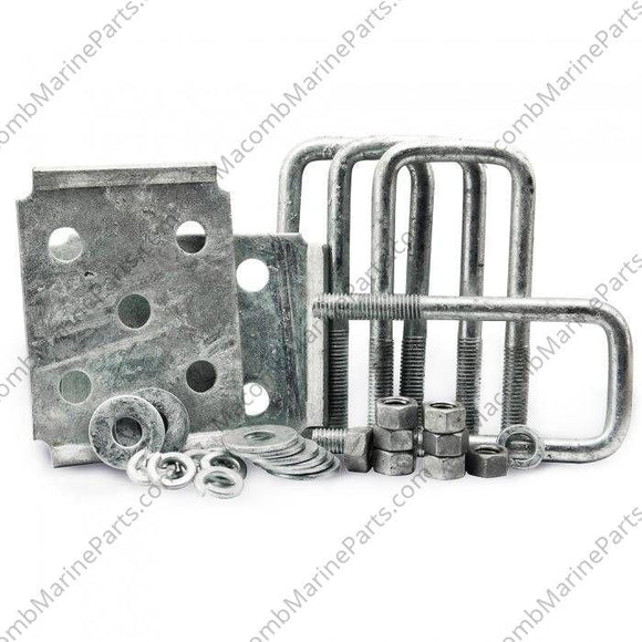 2 In. Square Axle Tie Plate Kit | Tie Down Engineering 81185 - MacombMarineParts.com