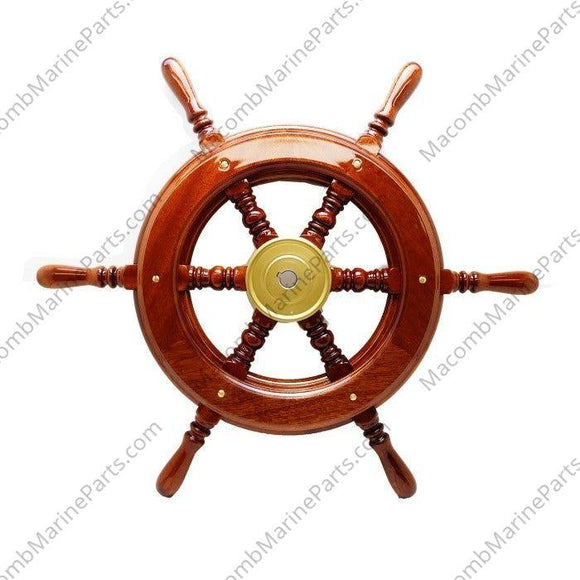22 1/2 in. Mahogany Steering Wheel | Vetus KC52 - MacombMarineParts.com