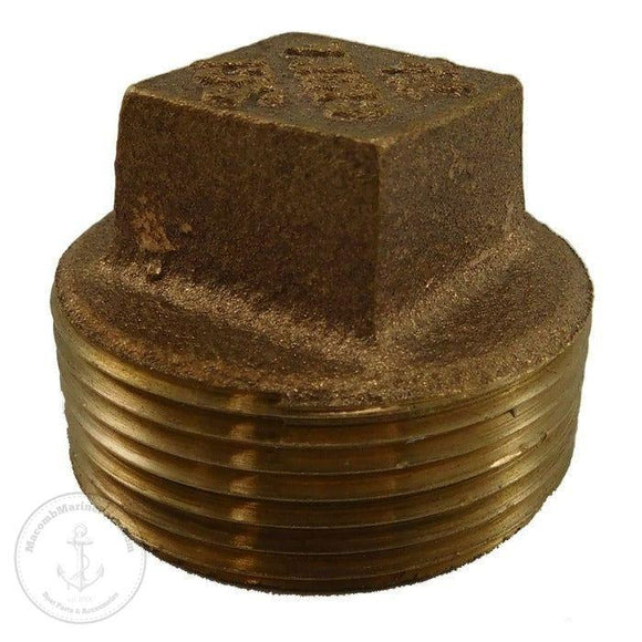 Square Head Pipe Plug Fitting, Bronze - 1-1/2 inch | ACR Industries 44-657