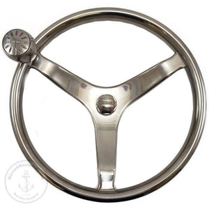 Steering Wheel 13.5 inch with 1/2 inch Welded Nut | Lewmar 89700822 - MacombMarineParts.com