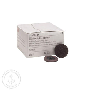 3M 07481 Scotch-Brite Roloc Surface Conditioning Discs Medium - 2 in.