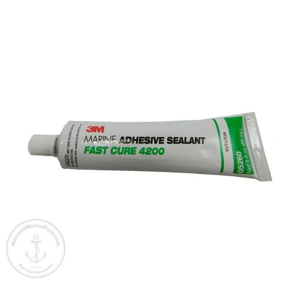 3M 05260 White 4200 Marine Adhesive Sealant Fast Cure - 3 oz.