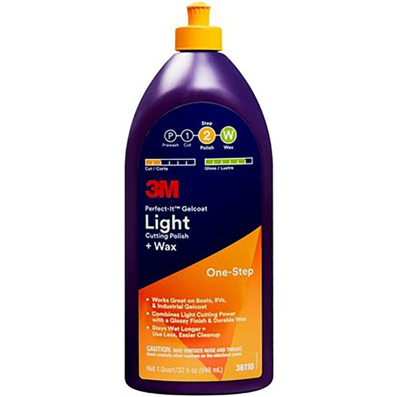 Perfect-It Gelcoat Light Cutting Polish with Wax - 32 oz. | 3M 36110