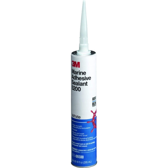 3M 06500 White 5200 Adhesive Sealant Cartridge - 10 oz.