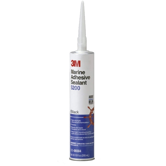 3M 06504 Black 5200 Adhesive Sealant Cartridge - 10 oz.