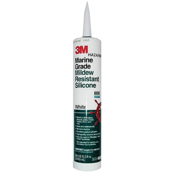 Silicone Sealant White Marine Grade - 10 oz. Cartridge | 3M 08027