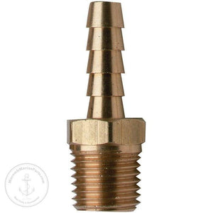 Hose Barb Brass 1/4IN. NPT X1/4IN. | Moeller Marine 033471-10