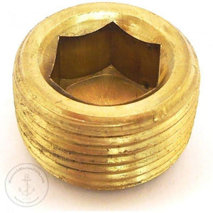 Pipe Plug Brass 3/4 in. NPT | Barr Marine 50-091-075