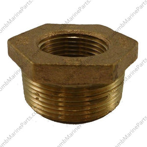Hex Adapter Bushing Bronze - 1-1/2 inch x 3/4 inch | ACR Industries 44-522 - MacombMarineParts.com