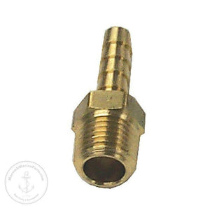 Hose Barb Brass Fitting 1/4 inch MNPT x 1/4 inch | Sierra 18-8042