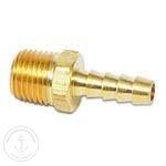 Hose Barb Brass Fitting 1/4 inch MNPT x 1/4 inch | Sierra 18-8042