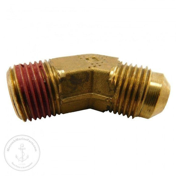 Inverted Flare Male Fitting 3/8 NPT x 3/8 Hose 45 Deg  | Crusader 30615