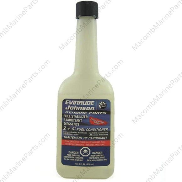 8 oz. 2+4 Fuel Conditioner | Evinrude 766216 - MacombMarineParts.com