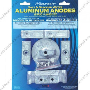 Aluminum Anode Kit Mercury Verado 6 | Martyr CMVERADO6KITA - MacombMarineParts.com