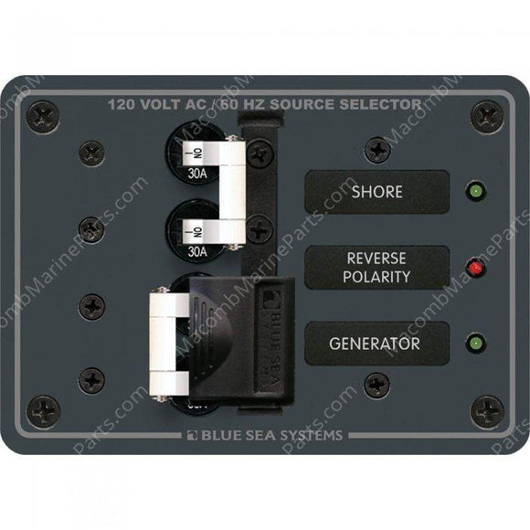 Blue Sea 2 Source Selection Circuit Breaker Panel 8032 - MacombMarineParts.com
