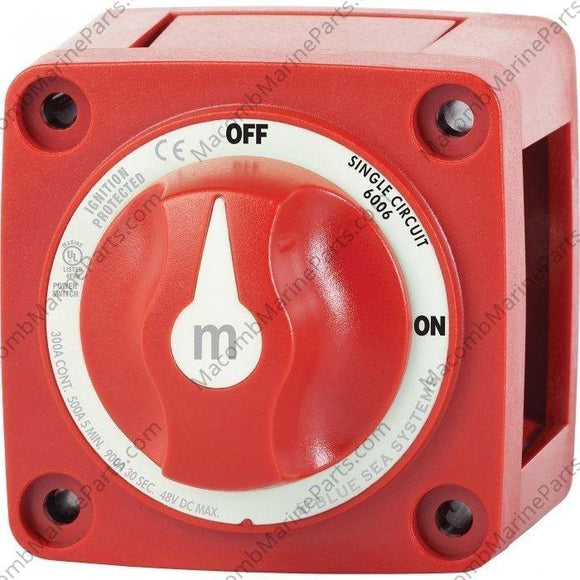 Blue Sea Red M Series Battery Switch 6006 - MacombMarineParts.com