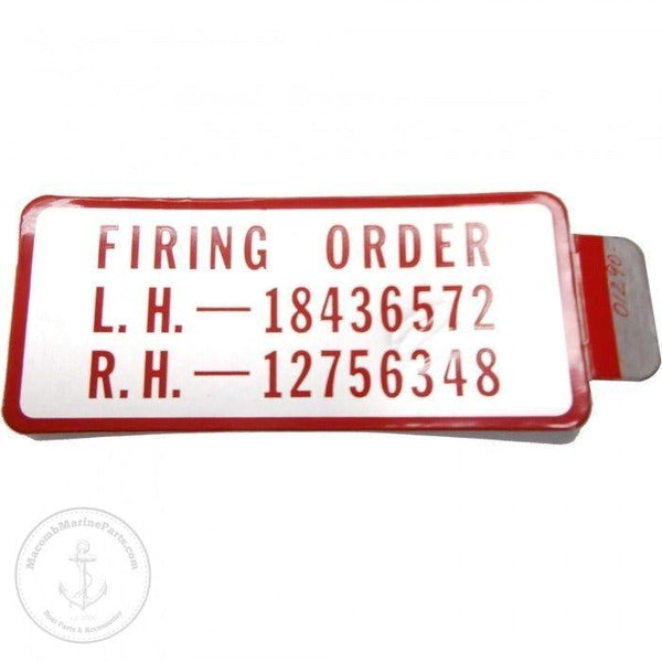 Decal - Firing Order | Crusader 97182