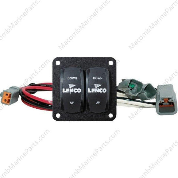 Double Rocker Trim Tab Switch Kit | Lenco Marine 10222-211D - MacombMarineParts.com