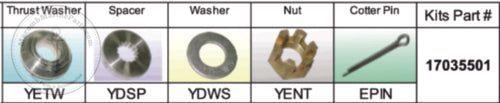 Fixed Hub Prop Hardware Kit - Yamaha, Type D/E | Solas 17035501