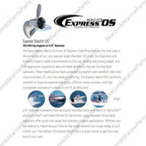 Express OS 3 Blade Propeller 15.6x17P RH | Turning Point 31511710 - MacombMarineParts.com