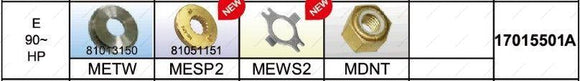 Fixed Hub Prop Hardware Kit - Mercury Type E | Solas 17015501A - MacombMarineParts.com