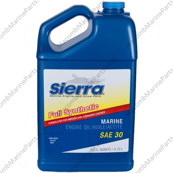 Full Synthetic 4-Stroke Oil SAE 30 - 5 qt. | Sierra 18-9410-4 - MacombMarineParts.com