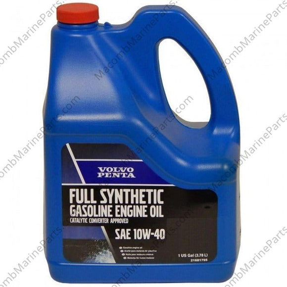 Full Synthetic Engine Oil 1 Gallon 10W-40 | Volvo Penta 21681795 - MacombMarineParts.com