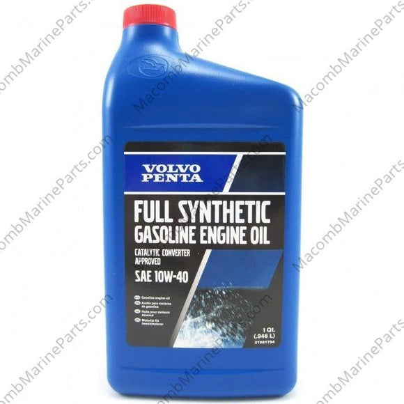 Full Synthetic Engine Oil Quart 10W-40  | Volvo 21681794 - MacombMarineParts.com