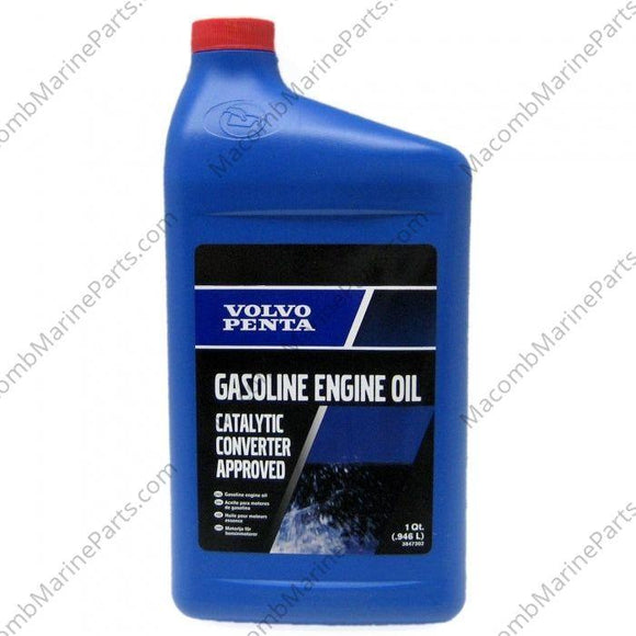 Gasoline Engine Oil Quart 10W-30 | Volvo 3847302 - MacombMarineParts.com