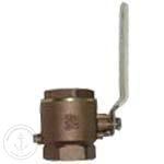 Ball Valve Bronze 1/2 inch Inline | Groco IBV-500