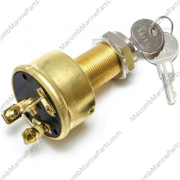 Ignition Switch Brass | Sierra MP39080-1 - MacombMarineParts.com
