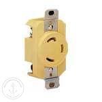 Marinco 30A 125V Receptacle (Yellow) 305Crr