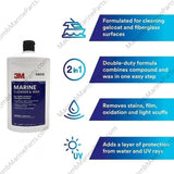 Marine Fiberglass Cleaner and Wax - 33.8 oz. | 3M 9010 - MacombMarineParts.com