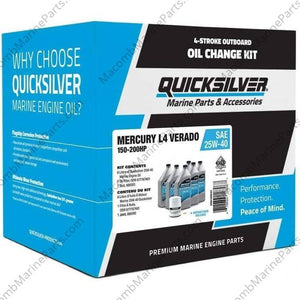 Mercury Oil Change Kit - 200-400 HP L6 Verado | Quicksilver 8M0169544 - MacombMarineParts.com