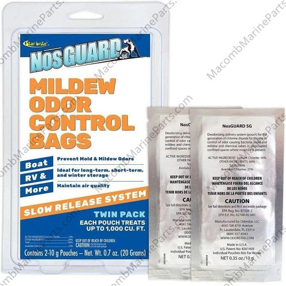 NosGUARD SG Mildew Odor Control Bags 2-Pack - Slow Release Formula | Star Brite 089950 - MacombMarineParts.com