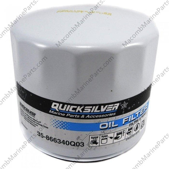 Oil Filter GM Short | Quicksilver 35-866340Q03 - MacombMarineParts.com