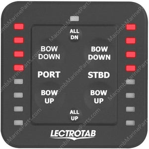 One-Touch Leveling Trim Tab Control with LED Tab Positioning Indicator | LectroTab SLC-11 - MacombMarineParts.com